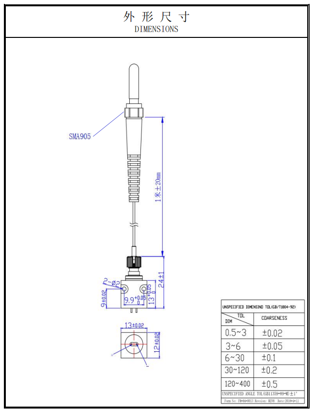 Infrared fiber coupled laser Laser couplé à fibre infrarouge