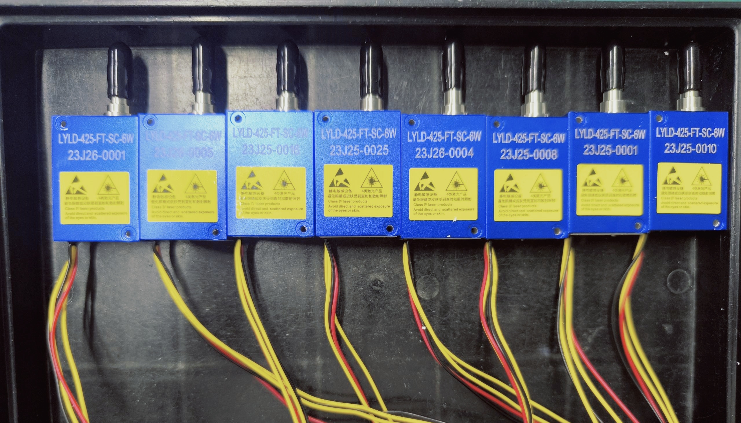 Module laser &agrave; fibre &agrave; couplage spatial 