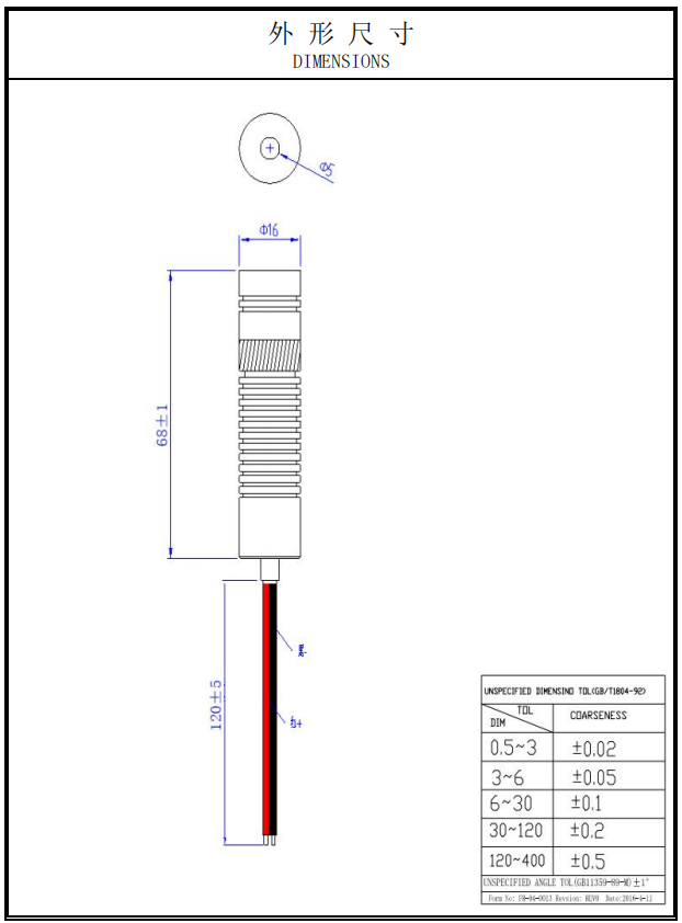 laser 380nm 60mW